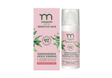 MARGARITA SENSITIVE SKIN raminamasis veido kremas su beržų sula ir vaistažolių ekstraktais 50 ml