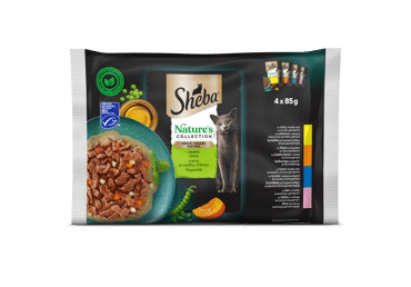 Konservai katėms SHEBA NATURE'S MIX, 4 x 85 g, 340 g