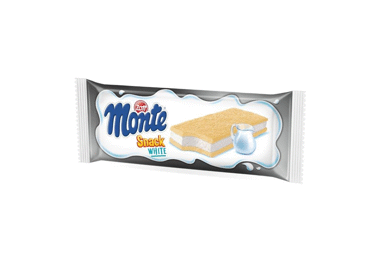 Бисквитный батончик MONTE SNACK ZOTT WHITE, 33,4% жира, 29 г