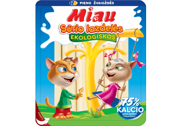 Ekologiškos sūrio lazdelės MIAU, 40 % rieb. s. m., 270 g