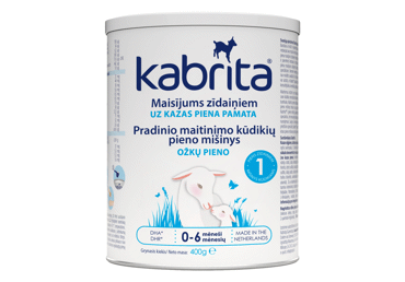 Ožkų pieno mišinys KABRITA 1, tinkamas naujagimiams, 400 g, 400 g