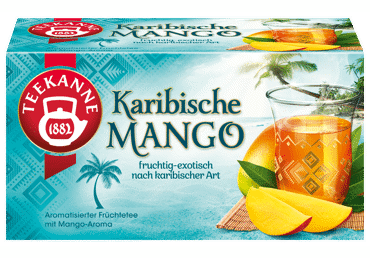 Vaisinė arbata TEEKANNE, mangų skonio, 20 × 2,25 g, 45 g