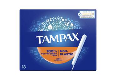 Tamponai TAMPAX Plastic Free, Super Plus, 18 vnt.