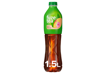 Persikų ir kinrožių skonio šaltoji arbata FUZE, 1.5 l