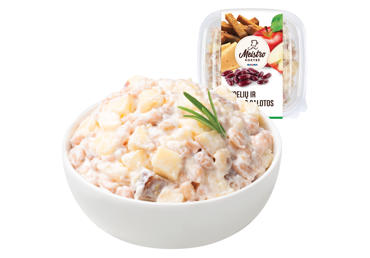 Pupelių ir duonos salotos su obuoliais, 1 kg