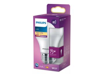 LED lemputė PHILIPS (E27, A60, 75W, 2700K, 1055lm)