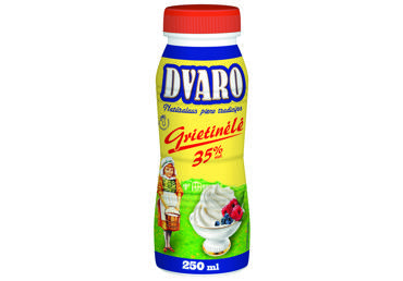 Сливки DVARO 35% жира, стерилизованные, 250 мл