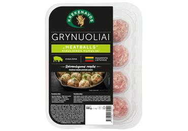 Свежие свиные фрикадельки GRYNUOLIAI, 300 г