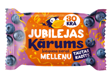 Glaistytas varškės sūrelis KARUMS, mėlynių sk., 22,1 % rieb., 45 g