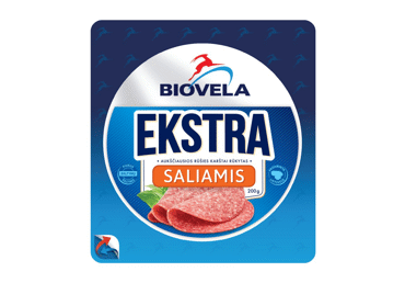 Karštai rūkytas saliamis BIOVELA EKSTRA, a. r., 200 g