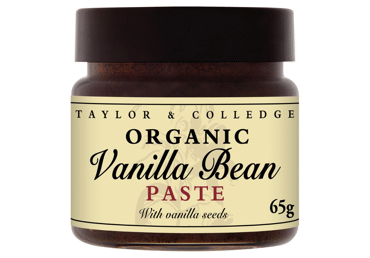 Vanilės ankščių pasta su sėklomis TAYLOR & COLLEDGE (ekologiška), 65 g