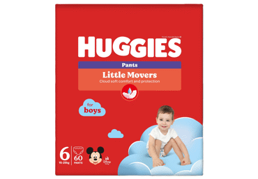 Sauskelnės-kelnaitės HUGGIES PANTS (6)berniukams (15-25 kg), 60 vnt.