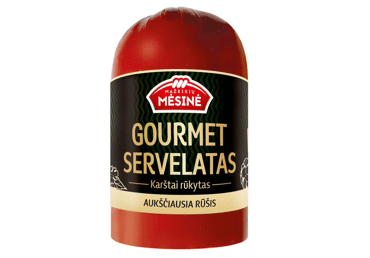 Karštai rūkytas servelatas GOURMET, a.r., 600 g