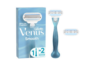Moteriškas skustuvas GILLETTE VENUS SMOOTH, 2 galvutės, 1 vnt.