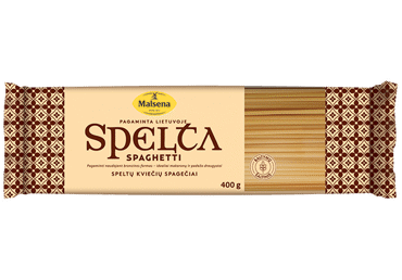 Speltų kviečių makaronai MALSENA (spagečiai), 400 g