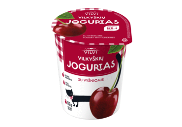 Yogurt with cherries VILVI, 3.6% fat, 350 g