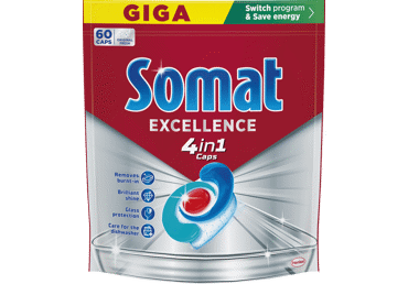Dishwasher Capsules SOMAT EXCELLENCE, 60 pcs.