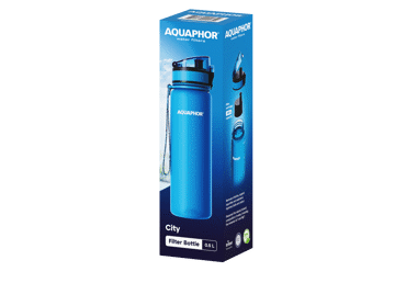 Filtruojanti gertuvė AQUAPHOR City, 0,5 l, 1 vnt., mėlyna