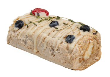 Рулет безе с кремом и ягодами, 1 кг