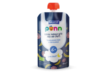 Ekologiška košė PONN su pienu ir vaisiais nuo 6 mėn., 110 g