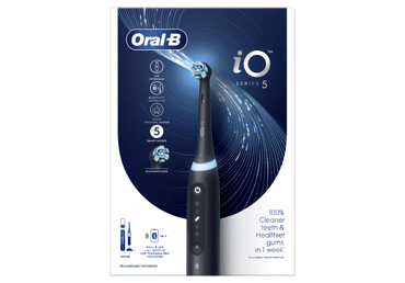 Elektrinis dantų šepetėlis ORAL-B IO5MATT BLACK, 1 vnt.