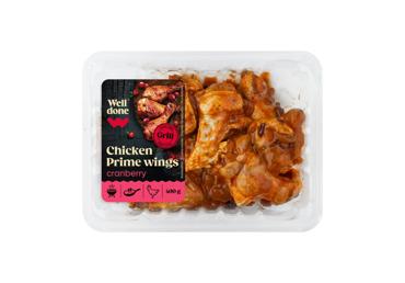 Marinated chicken wing tips with cranberries WELL DONE, 400 g