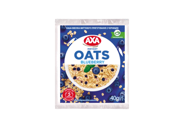 Овсяные хлопья AXA с черникой, 40 г
