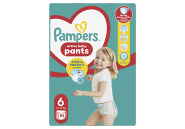 Sauskelnės-kelnaitės PAMPERS Pants, Mega Pack, 6 dydis, 84 vnt.