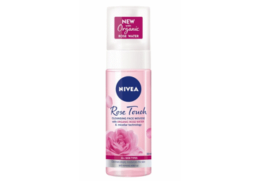 NIVEA Rose Touch очищающая пена для лица с органической розовой водой, 150 мл