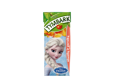 Obuolių ir persikų gėrimas TYMBARK, 200 ml