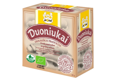 Organic grain cakes with buckwheat flour JAVINĖ, 80 g