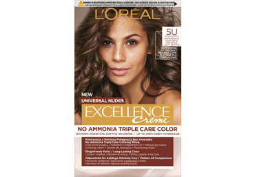 Plaukų dažai L'OREAL EXCELLENCE UNIVERSAL NUDES, Nr. 5U, 1 vnt.