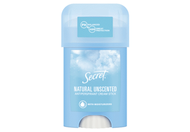 Moteriškas kreminis antiperspirantas SECRET Natural, 40ml