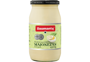 DAUMANTŲ KLASIKINIS majonezas su krapais, 34 % rieb., 420 g