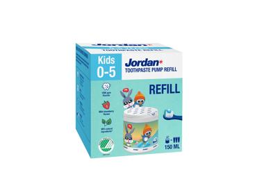 JORDAN Kids, toothpaste with dispenser refill, 0-5 years, 150 ml