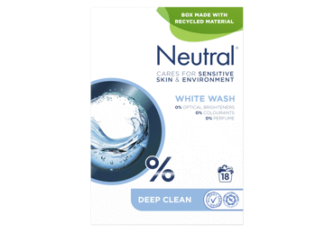 Skalbiamieji milteliai NEUTRAL WHITE (18 skalbimų), 1.19 kg