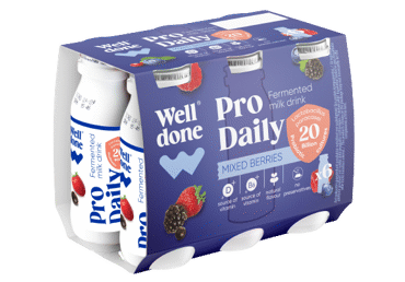 Fermented yogurt drink WELL DONE, berry flavor, 1.5% fat, 600 g