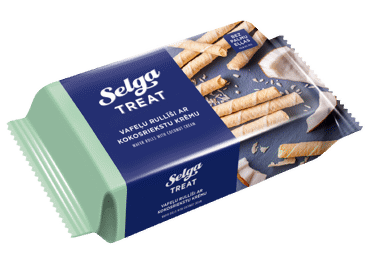 Waffle rolls SELGA with coconut filling, 160 g