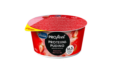 Baltyminis pudingas VALIO PROFEEL, braškių sk., 2,5 % rieb., 150 g