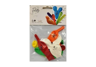 Figūriniai balionai, 6 vnt., 1 vnt.