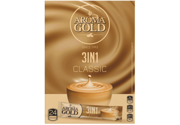 Kavos gėrimas AROMA GOLD CLASSIC 3IN1, 408 g