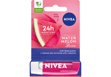 NIVEA WATERMELLON SHINE nourishing lip balm, 4.8 g