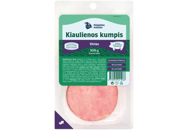 Boiled KLAIPĖDA pork ham, I r., 300 g