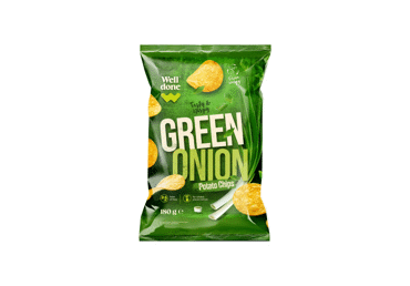 Chives flavor potato chips Well Done, 180 g