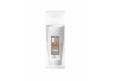 Vienkartiniai puodeliai ILAJA WHITE, 230ml,10vnt