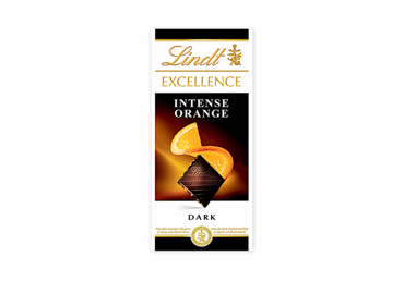 Dark chocolate LINDT EXCELLENCE with oranges, almonds, 100 g
