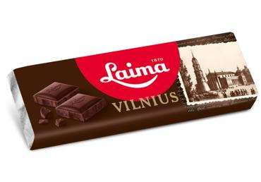Juodasis šokoladas LAIMA VILNIUS, 20 g