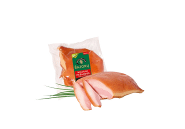 Karštai rūkytos BAJORŲ kiaulių pažandės su oda, pirma rūšis, 1 kg