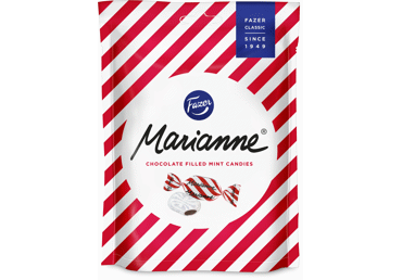 Pipirmėčių saldainiai FAZER MARIANNE su šokolado įdaru, 120 g