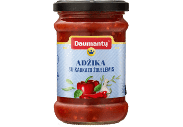 DAUMANTŲ adžika su kaukazietiškomis žolelėmis, 260 g